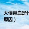 大便带血是什么原因女不疼（大便带血是什么原因）