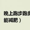 晚上跑步跑多久能减肥瘦身（晚上跑步跑多久能减肥）