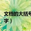 文档的大括号怎么括两行（大括号怎么打两行字）