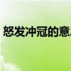 怒发冲冠的意思打一生肖（怒发冲冠的意思）