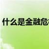 什么是金融危机简单解释（什么是金融危机）