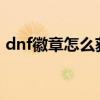 dnf徽章怎么获得2023（dnf徽章怎么获得）