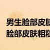 男生脸部皮肤粗糙毛孔大用什么护肤品（男生脸部皮肤粗糙）
