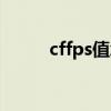 cffps值怎么调出来（cffps软件）