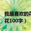 我最喜欢的花100字作文三年级（我最喜欢的花100字）