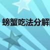 螃蟹吃法分解图介绍（螃蟹吃法结构分解图）
