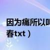 因为痛所以叫青春滨海题库（因为痛所以叫青春txt）