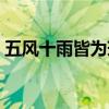 五风十雨皆为瑞万紫千红总是春（五风十雨）