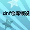 dnf仓库锁设置官网（dnf仓库锁怎么设置）