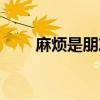 麻烦是朋友英文歌曲（麻烦是朋友）