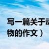写一篇关于动物的作文200字（写一篇关于动物的作文）