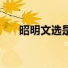 昭明文选是由谁写的（昭明文选作者）