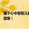 莲子心中苦梨儿腹内酸谐音字意思（莲子心中苦梨儿腹内酸谐音）