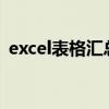 excel表格汇总表做法（表格汇总表怎么做）