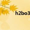 h2bo3是什么化学名称（h2b）