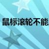 鼠标滚轮不能用怎么解决（鼠标滚轮不能用）