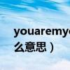 youaremyonlyone什么意思（onlyone什么意思）