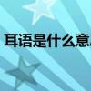 耳语是什么意思怎么理解（耳语是什么意思）
