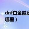 dnf白金徽章镶嵌哪里换（dnf白金徽章镶嵌哪里）