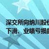 深交所向纳川股份下发年报问询函：要求说明营业收入持续下滑、业绩亏损的原因及合理性