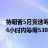 特朗普5月竞选筹款较4月几乎翻倍 “封口费”案遭定罪后24小时内筹得5300万美元