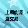 上期能源：6月7日（星期五）晚上不进行夜盘交易