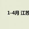 1-4月 江苏中小企业经济继续回升向好