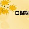 白银期货开盘后跌幅扩大超4%