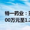 特一药业：董事长提议回购股份 资金总额7000万元至1.2亿元