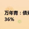 万年青：债券持有人持有公司可转债达到20.36%
