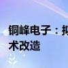 铜峰电子：拟对电容器用薄膜生产一线进行技术改造