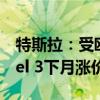 特斯拉：受欧盟关税影响 中国产的出口Model 3下月涨价