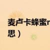 麦卢卡蜂蜜mgo和umf什么意思（mf什么意思）