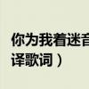 你为我着迷音译歌词是什么歌（你为我着迷音译歌词）