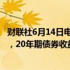 财联社6月14日电，墨西哥10年期债券收益率下降19个基点，20年期债券收益率下降20个基点。