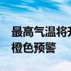最高气温将升至40℃以上 河南继续发布高温橙色预警