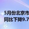 5月份北京市PM2.5月均浓度28微克/立方米 同比下降9.7%