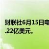 财联社6月15日电，亚马逊因侵犯定向广告专利被判需支付1.22亿美元。