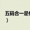 五码合一是什么意思?（五码合一是什么意思）