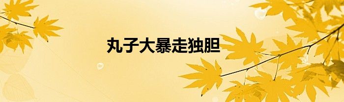 丸子大暴走独胆（丸子大暴走独胆）