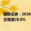 国联证券：2030年智能网联汽车产业值增量超2.5万亿 年复合增速28.8%