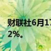 财联社6月17日电，日经225指数跌幅扩大至2%。