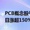 PCB概念股午后持续走高 逸豪新材10个交易日涨超150%
