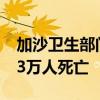 加沙卫生部门：本轮巴以冲突已致加沙超3.73万人死亡