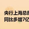 央行上海总部：5月人民币贷款增加391亿元 同比多增7亿元