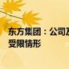 东方集团：公司及子公司在东方财务公司存款出现大额提取受限情形