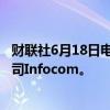财联社6月18日电，黑石将出价每股约6000日元收购软件公司Infocom。