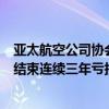 亚太航空公司协会：亚洲航空公司2023年净利润88亿美元 结束连续三年亏损