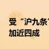 受“沪九条”提振 上海二手房日均成交量增加近四成