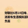 财联社6月18日电，瑞典游戏开发、发行公司Paradox Interactive取消发布生活模拟游戏《LifebyYou》，二季度将受到2.08亿瑞典克朗的负面